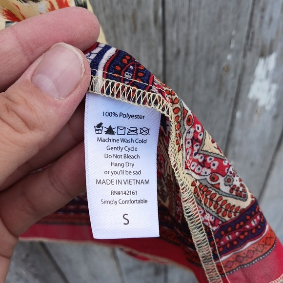 LuLaRoe Women's Sz Small Shirley Kimono Sheer Cover Up Floral Womens Bohemian - Picture 5 of 6